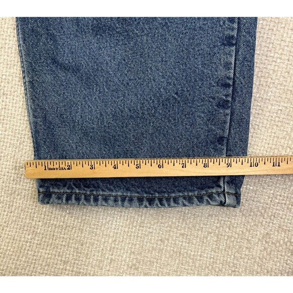 Carhartt Jeans Flannel Lined Men's 44x29 (Tag 46x30) Relaxed Fit B17-DST Blue - Picture 10 of 13